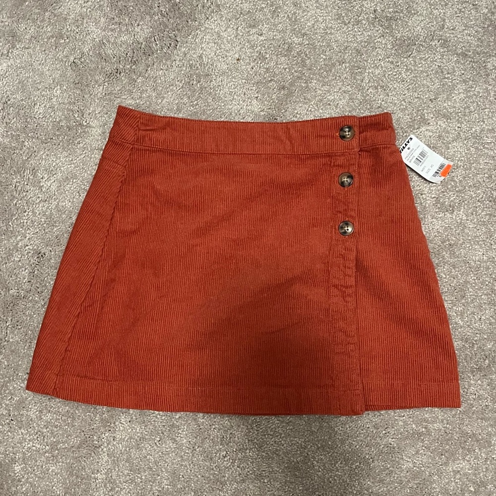 NWT Tilly’s RSQ Asymmetrical Corduroy Miniskirt